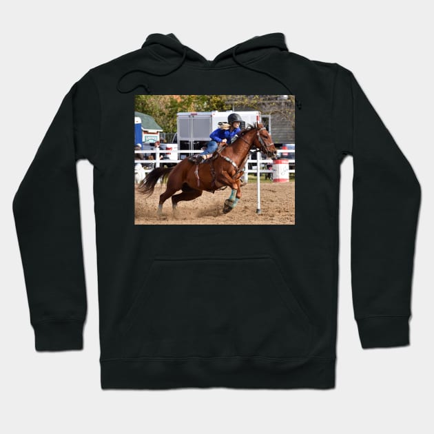 Barrel racing Hoodie by theartsyeq